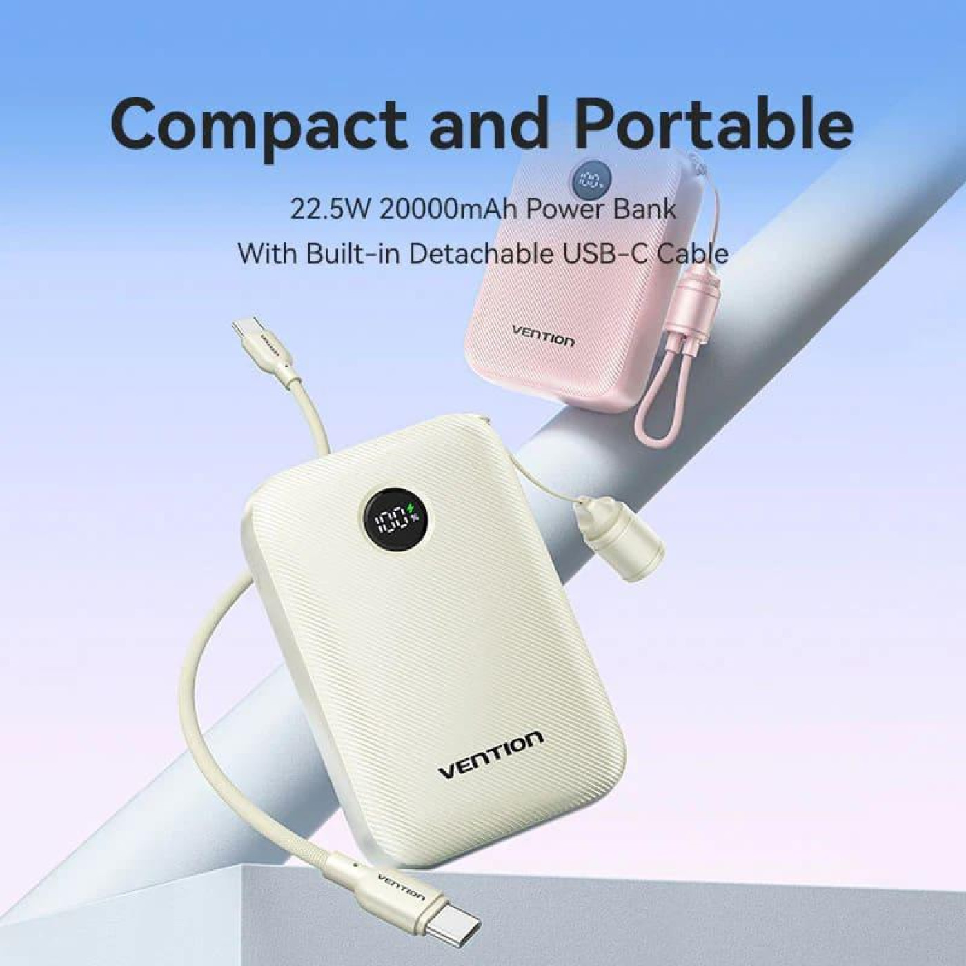 Павербанк Vention Black 20 000 mAh / 22.5 Вт (FKBB0-C)