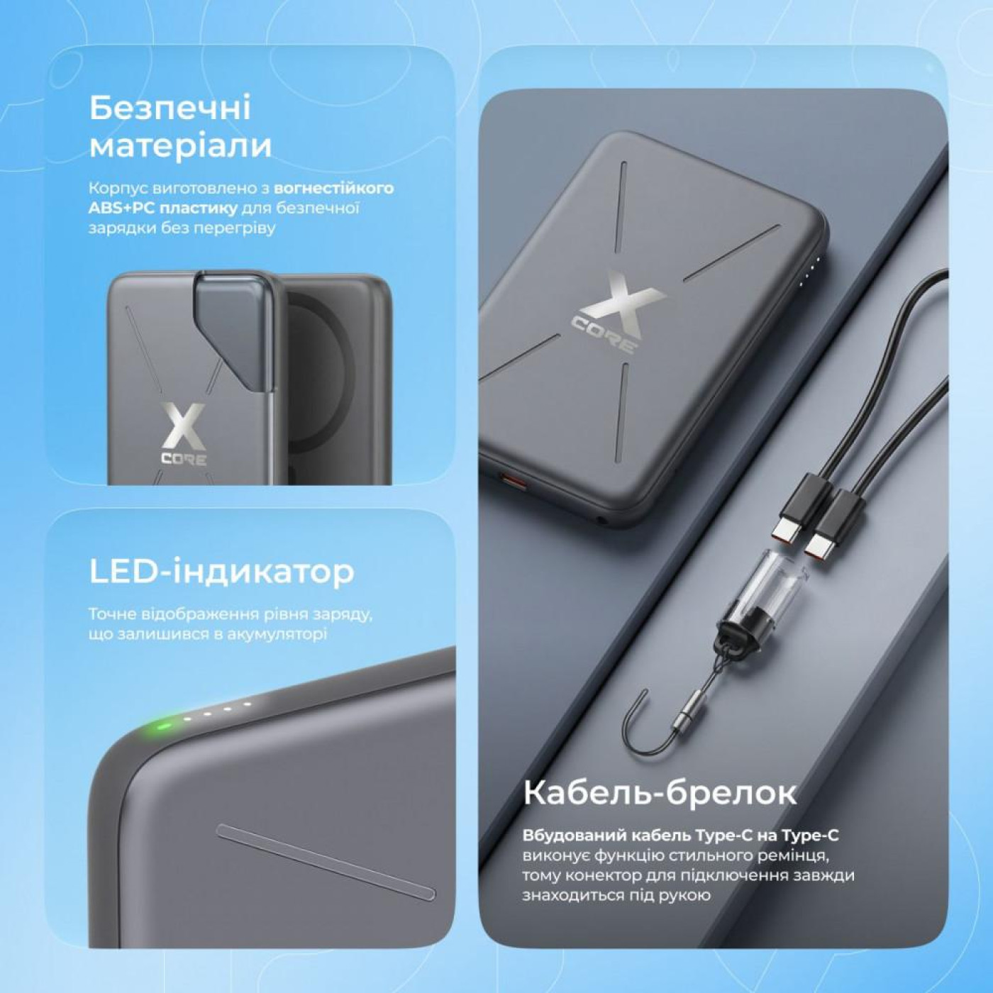 Павербанк Proove X-Core Orange 5 000 mAh / 20 Вт (PNXC20010018)