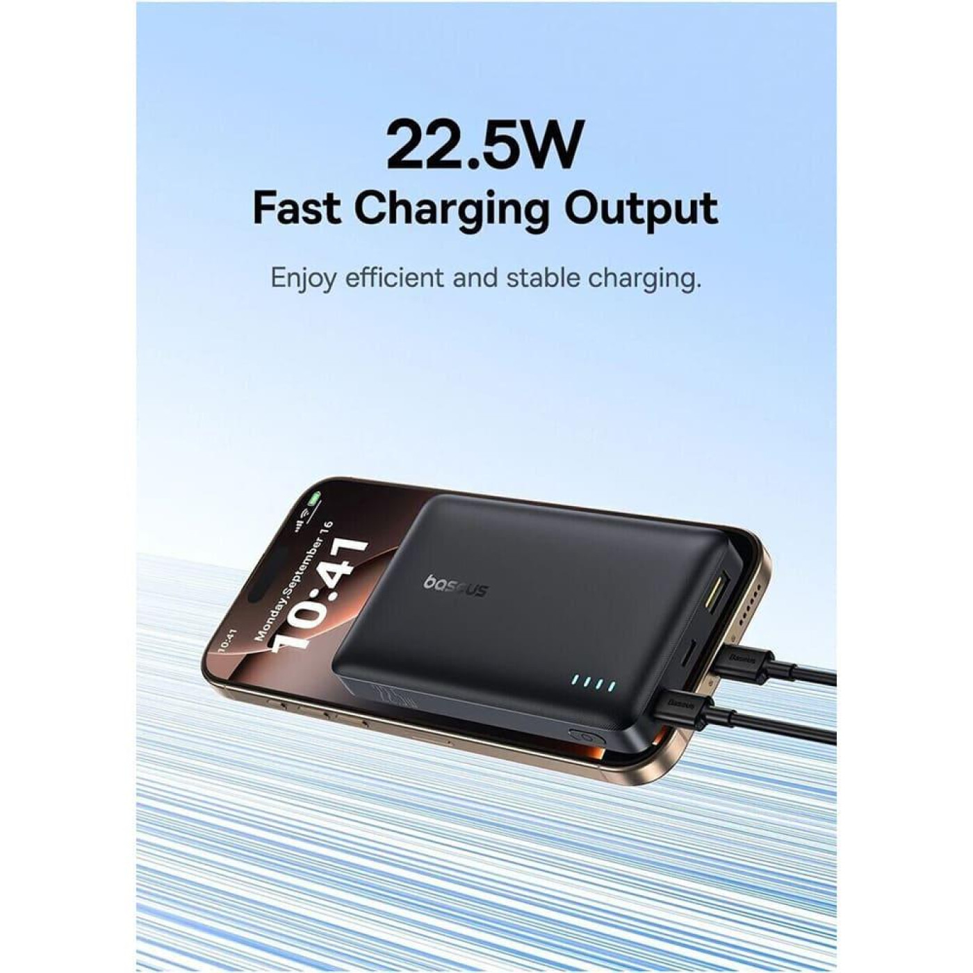 Павербанк Baseus EnerFill Bipow2 Pro Black 10 000 mAh / 22.5 Вт (P1008210D123-00)
