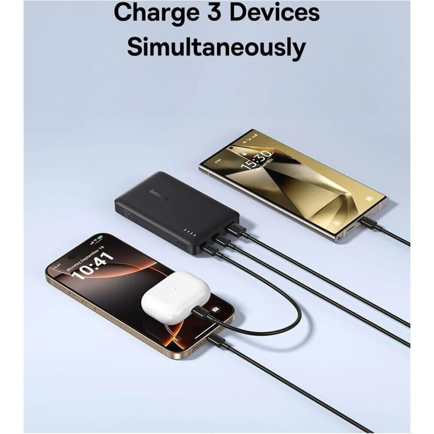 Павербанк Baseus EnerFill Bipow2 Pro Black 10 000 mAh / 22.5 Вт (P1008210D123-00)