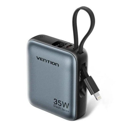 Павербанк Vention Gray 10 000 mAh / 35 Вт (FHFH0)