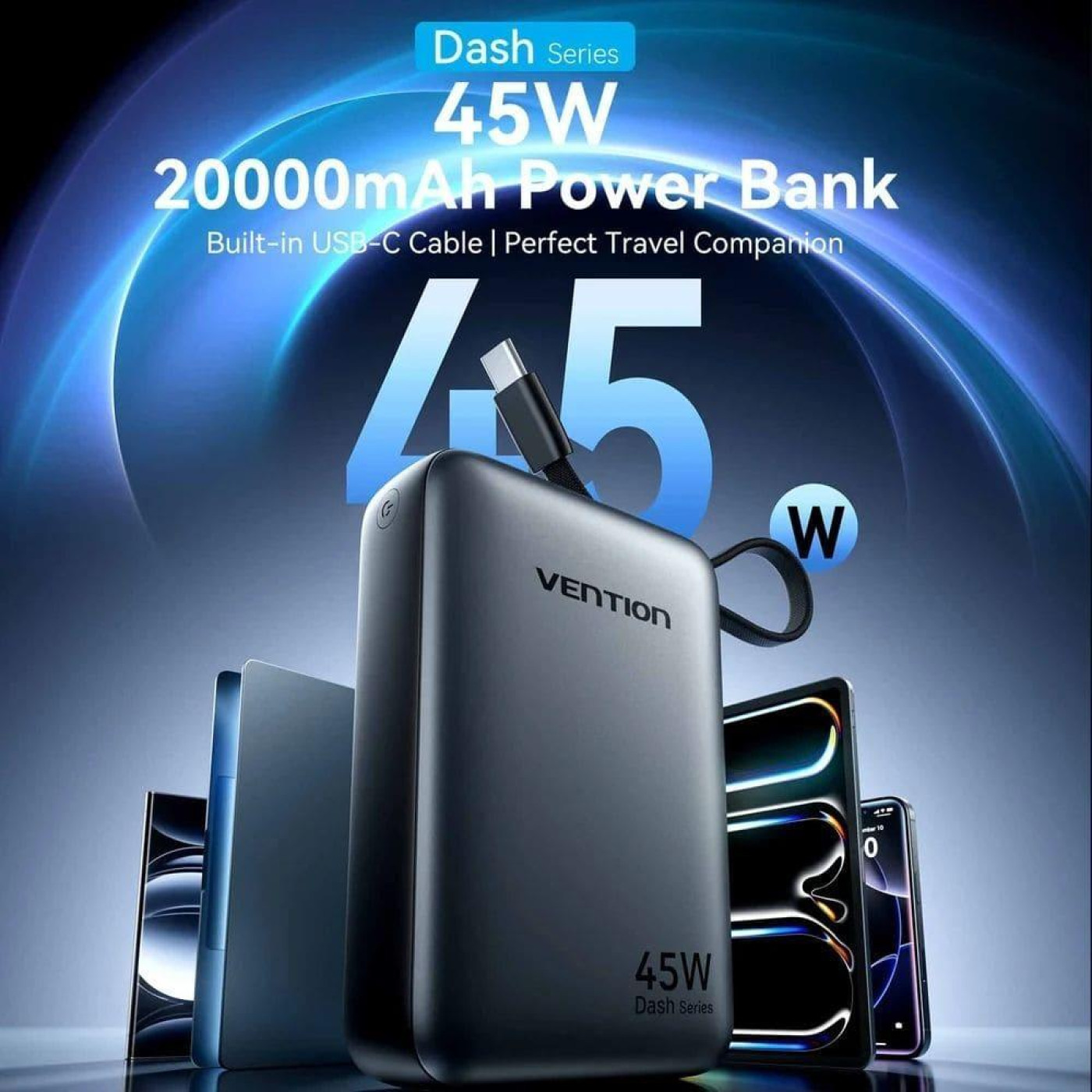 Павербанк Vention Beige 20 000 mAh / 45 Вт (FHGN0)
