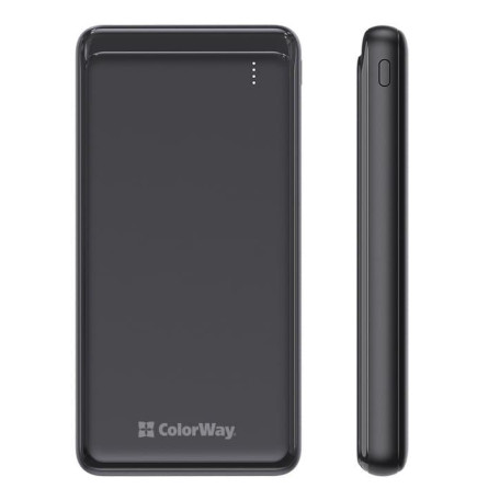 Павербанк ColorWay Black 10 000 mAh / 18 Вт (CW-PB100LPG3BK-PD)