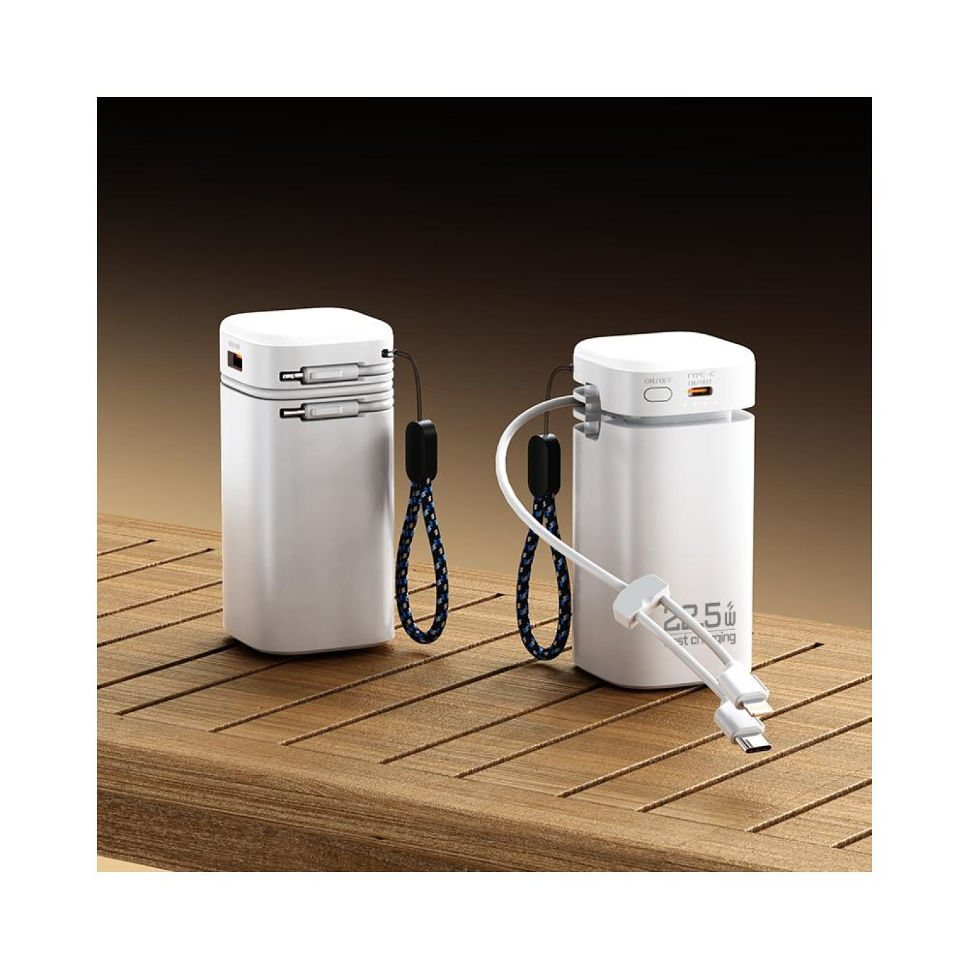 Павербанк ATRIA White 20 000 mAh / 22.5 Вт (WPD-69)