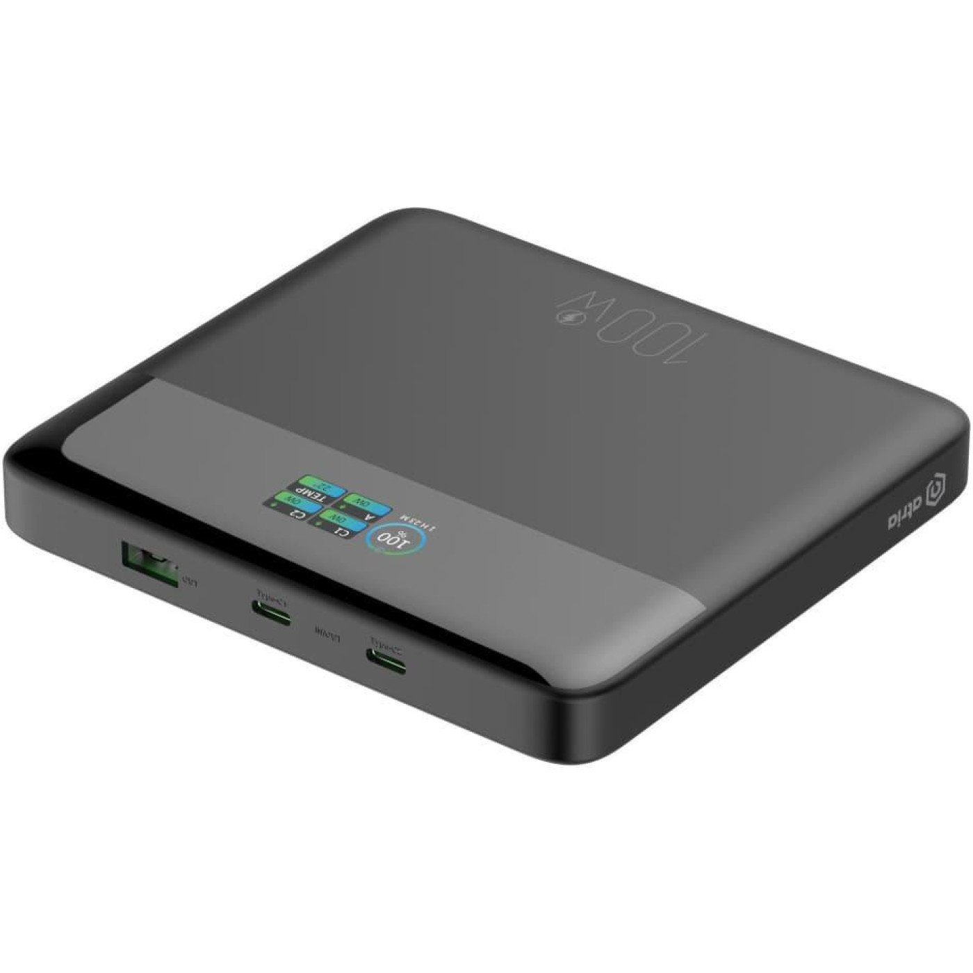 Павербанк ATRIA Black 20 000 mAh / 100 Вт (WPD-X11)