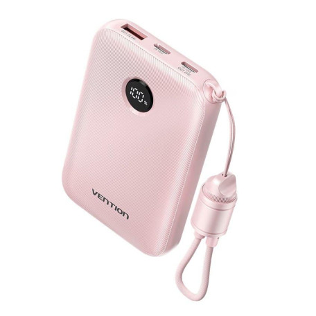 Павербанк Vention Pink 10 000 mAh / 22.5 Вт (FKAP0-C)