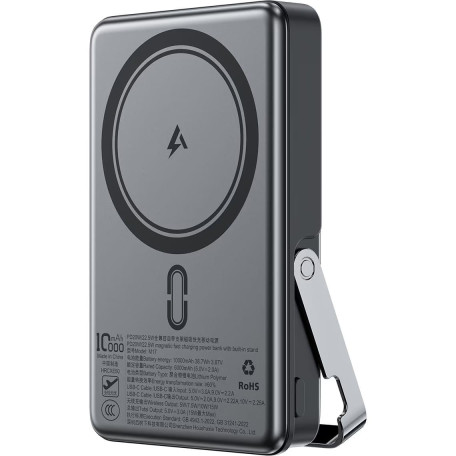Павербанк Acefast Magnetic Wireless Black 10 000 mAh / 22.5 Вт (6974316284000)