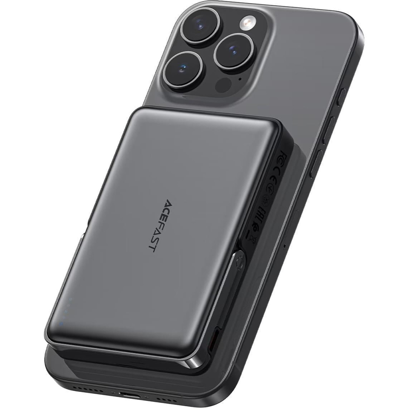 Павербанк Acefast Magnetic Wireless Black 10 000 mAh / 22.5 Вт (6974316284000)