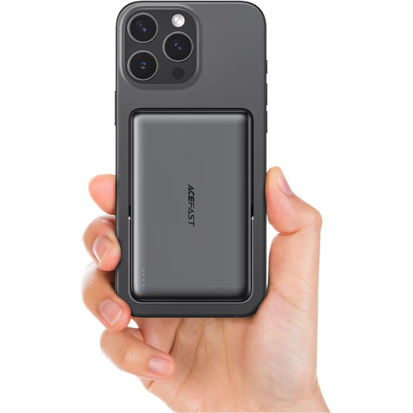 Павербанк Acefast Magnetic Wireless Black 10 000 mAh / 22.5 Вт (6974316284000)