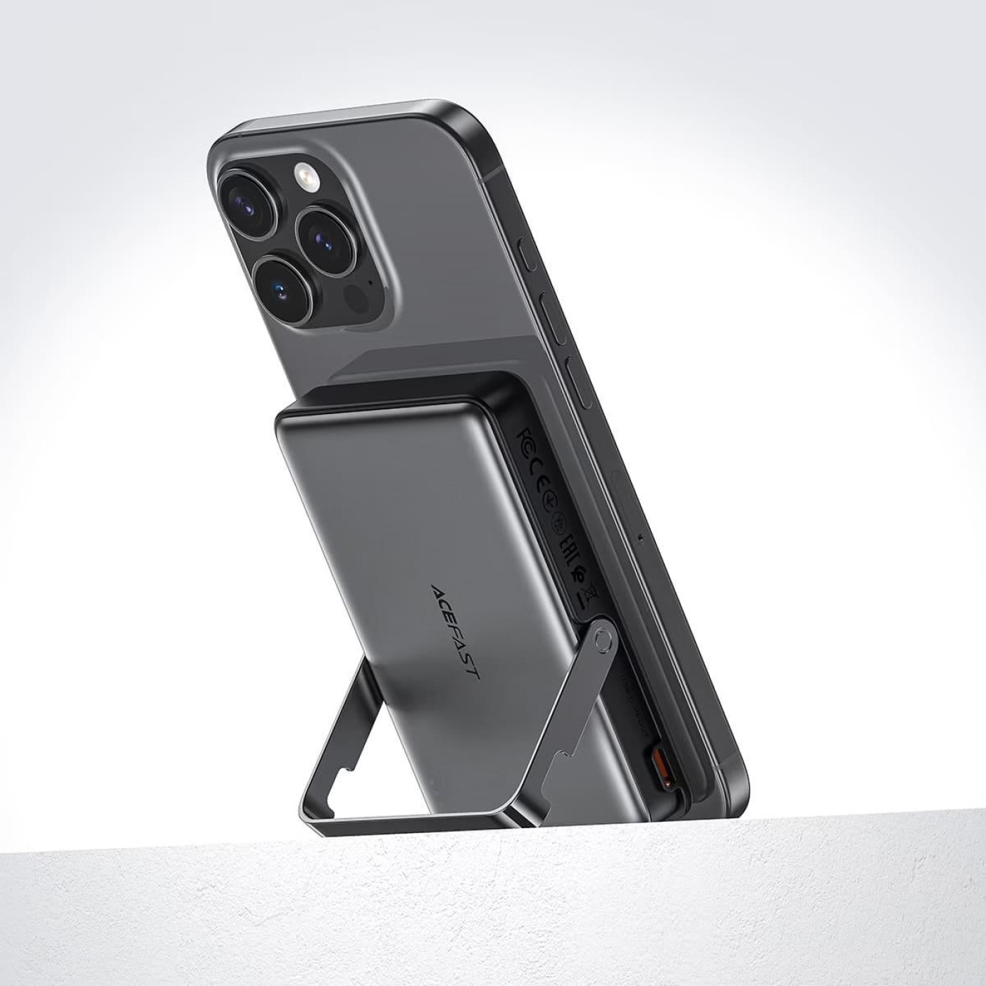 Павербанк Acefast Magnetic Wireless Black 10 000 mAh / 22.5 Вт (6974316284000)