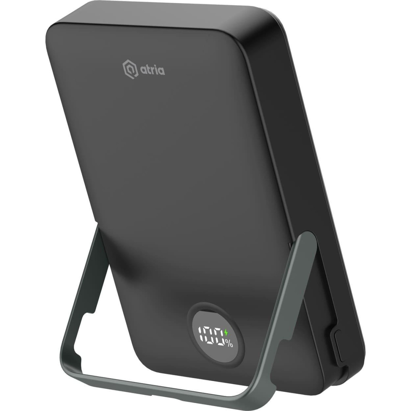 Павербанк ATRIA Black 10 000 mAh / 15 Вт (WPD-W57B)