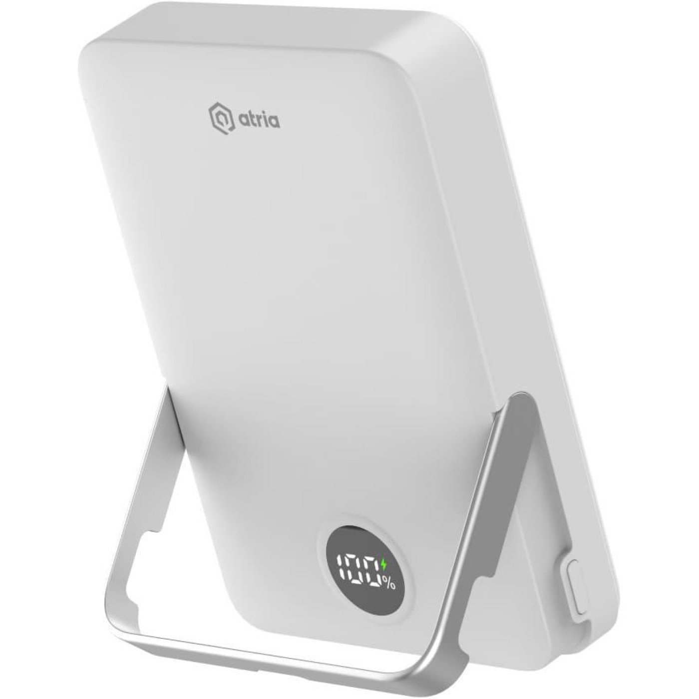 Павербанк ATRIA Magnetic White 10 000 mAh / 15 Вт (WPD-W57)