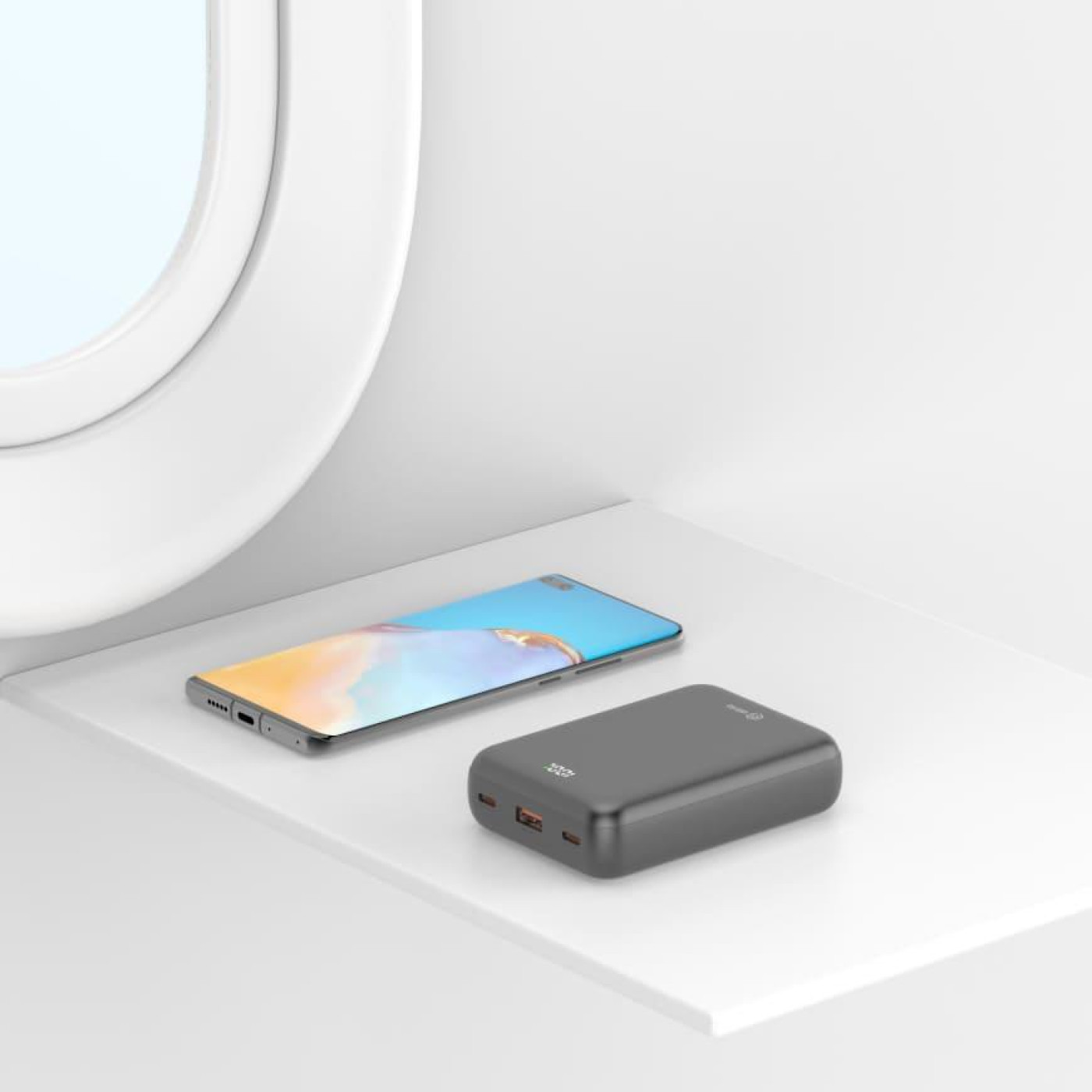 Павербанк ATRIA Black 20 000 mAh / 22.5 Вт (WPD-P92)