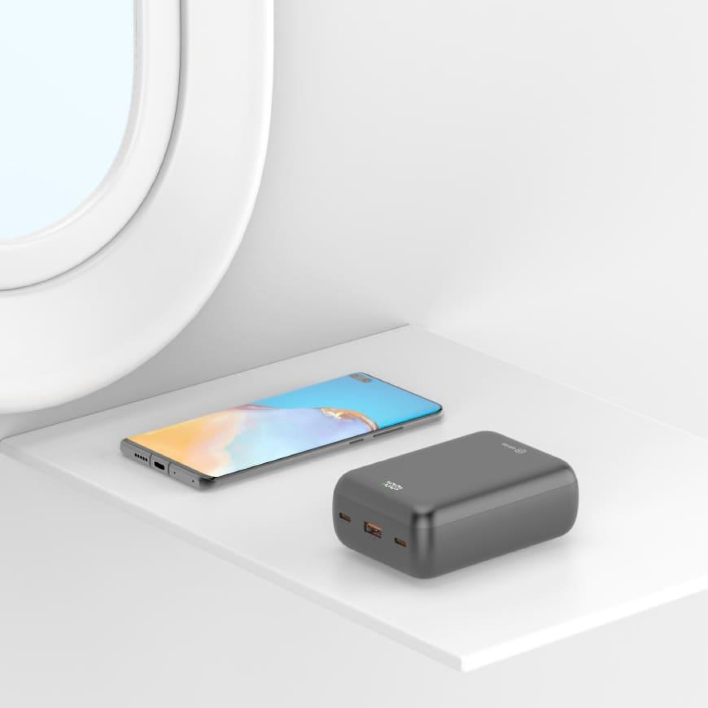 Павербанк ATRIA Black 30 000 mAh / 22.5 Вт (WPD-P93)