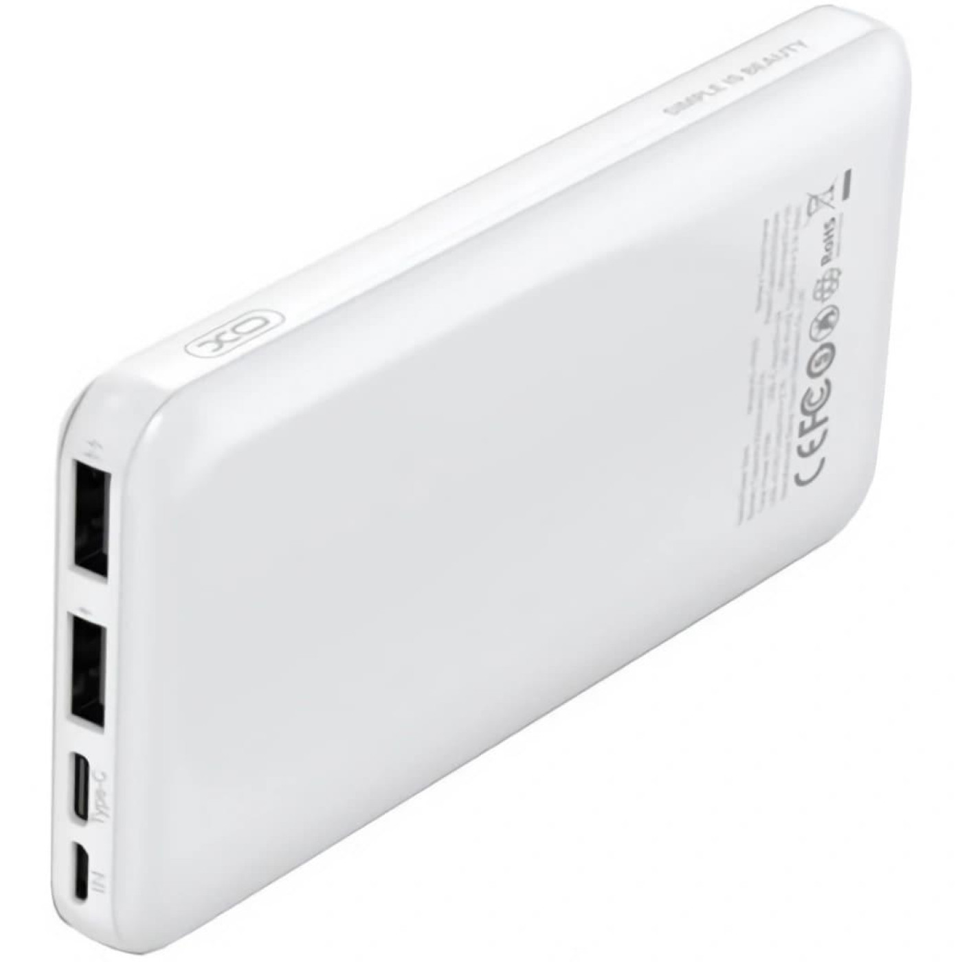 Павербанк XO White 10 000 mAh / (XO-PR251)