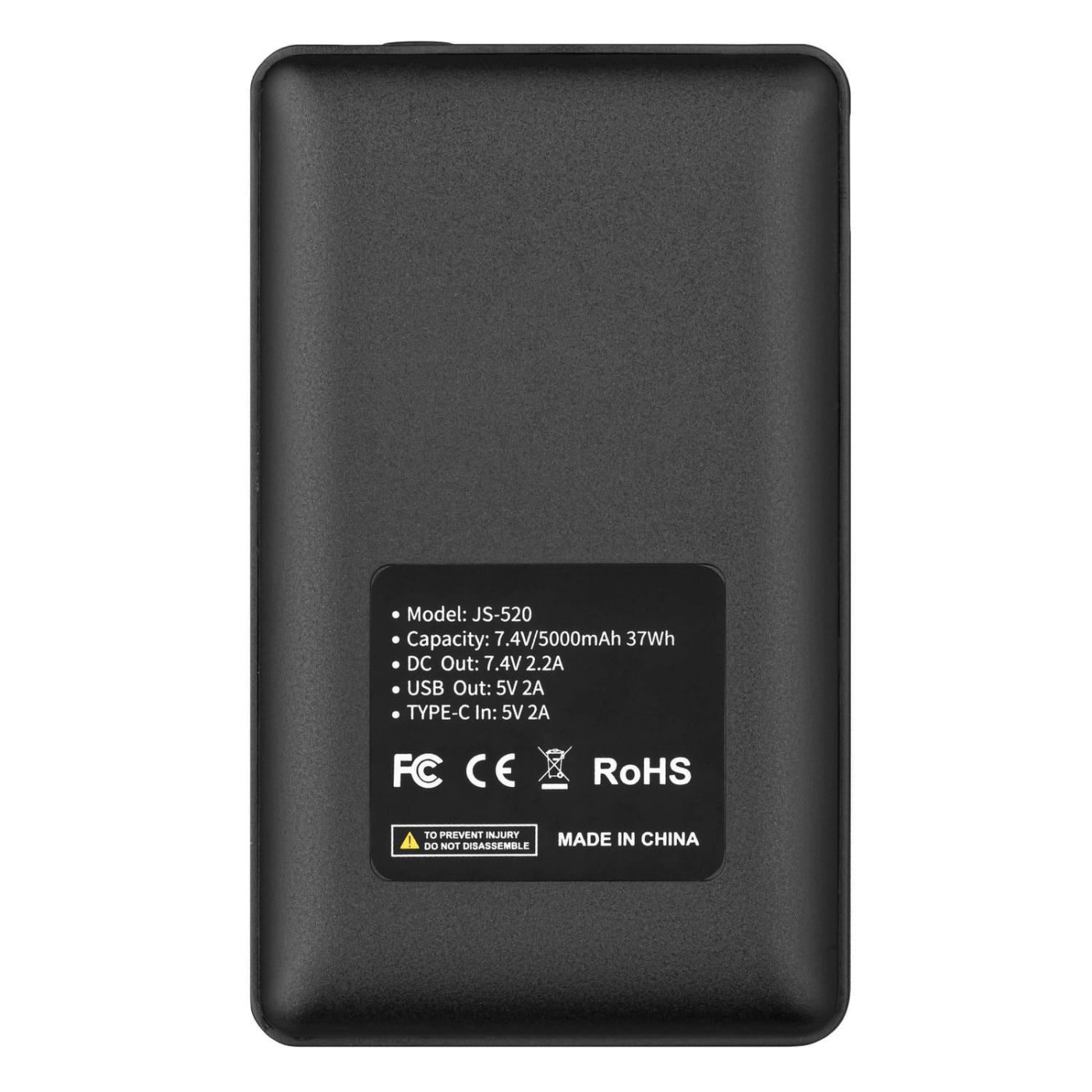 Павербанк 2E Black 5 000 mAh / 10 Вт (2E-RB5000FHC)
