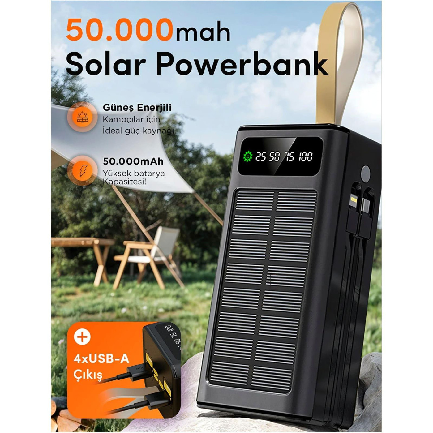 Павербанк Patriot Black 50 000 mAh / (Linkage LKP-47)