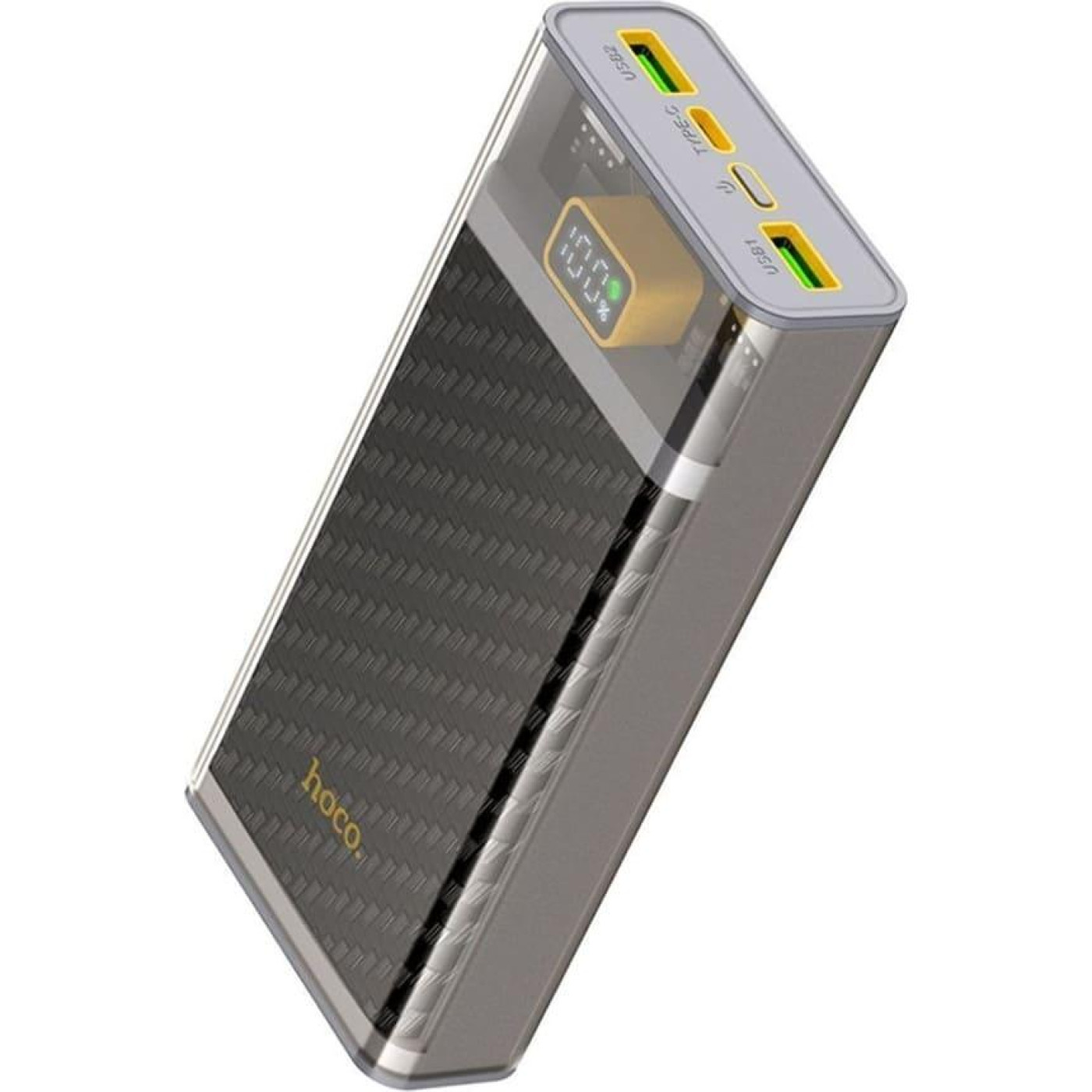 Павербанк Hoco Gray 20 000 mAh / 15 Вт J103A)