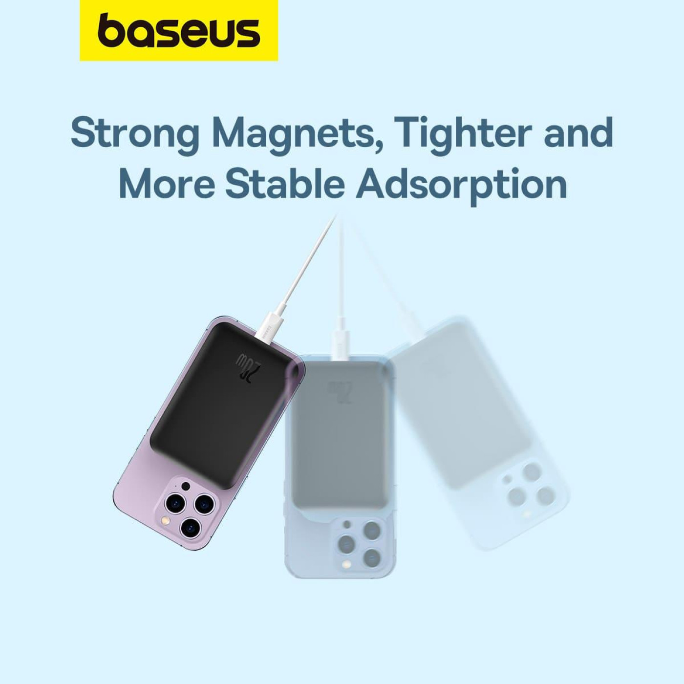 Павербанк Baseus Magnetic Wireless Mini Air Black 6 000 mAh / 20 Вт (P10059002113-00)
