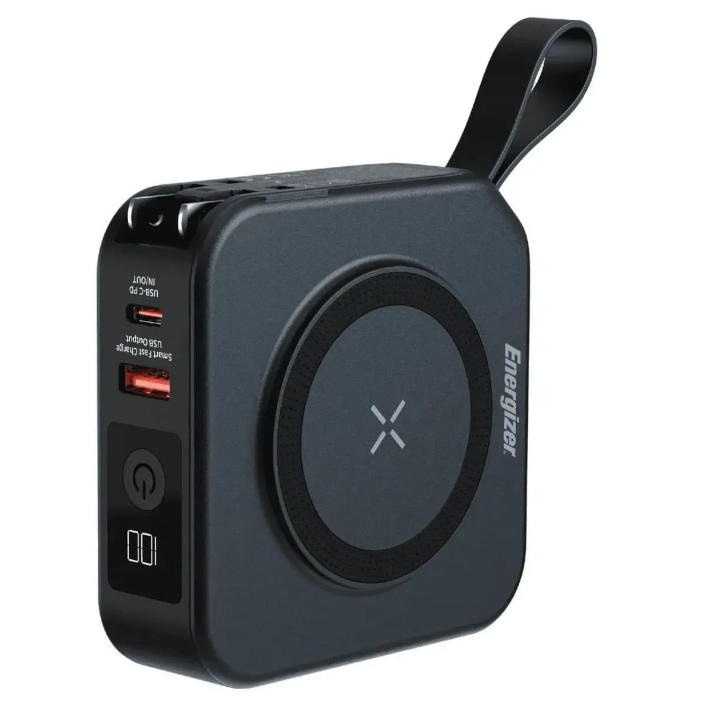 Павербанк Energizer Magnetic Black 10 000 mAh / 20 Вт (QM10001AC)