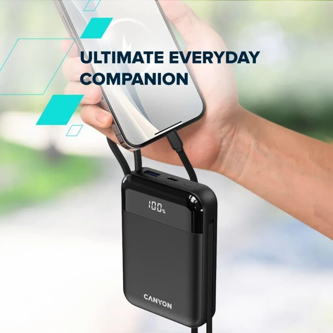 Павербанк Canyon OnPower Black 10 000 mAh / 22.5 Вт (CNS-CPB104B)