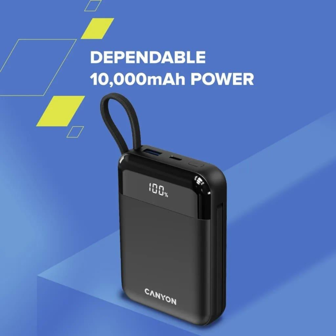 Павербанк Canyon OnPower Black 10 000 mAh / 22.5 Вт (CNS-CPB104B)