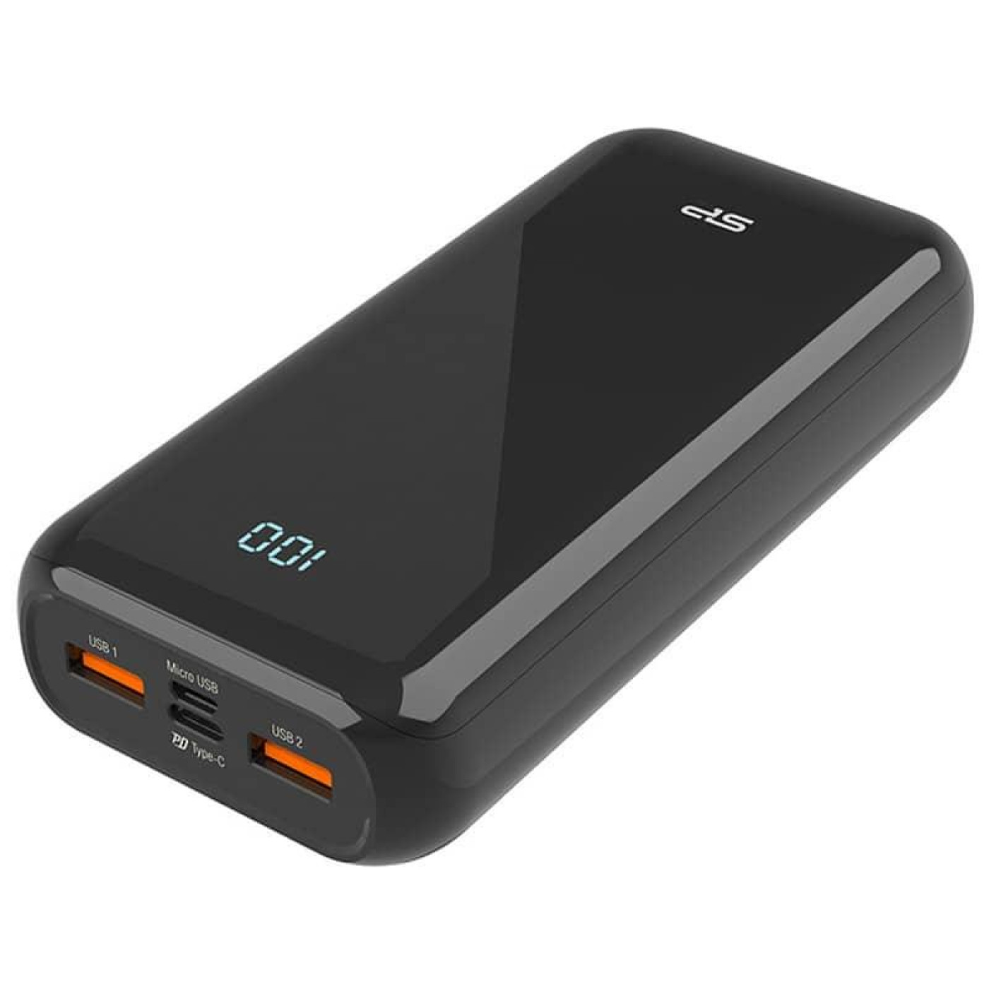 Павербанк Silicon Power 20000 mAh QS28, black, LCD (SP20KMAPBKQS280K)