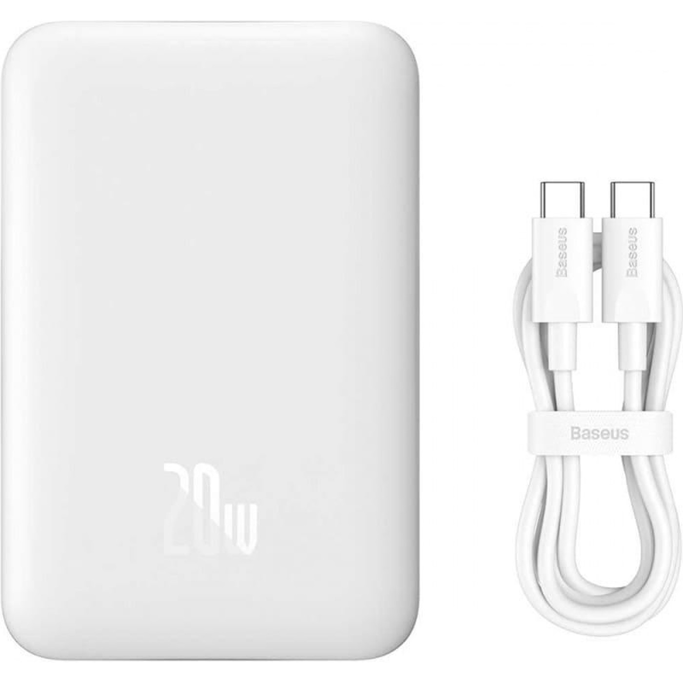 Павербанк Baseus Wireless Magnetic Mini 10000mAh 20W, White PPCX030002 (ACMOBA00054)