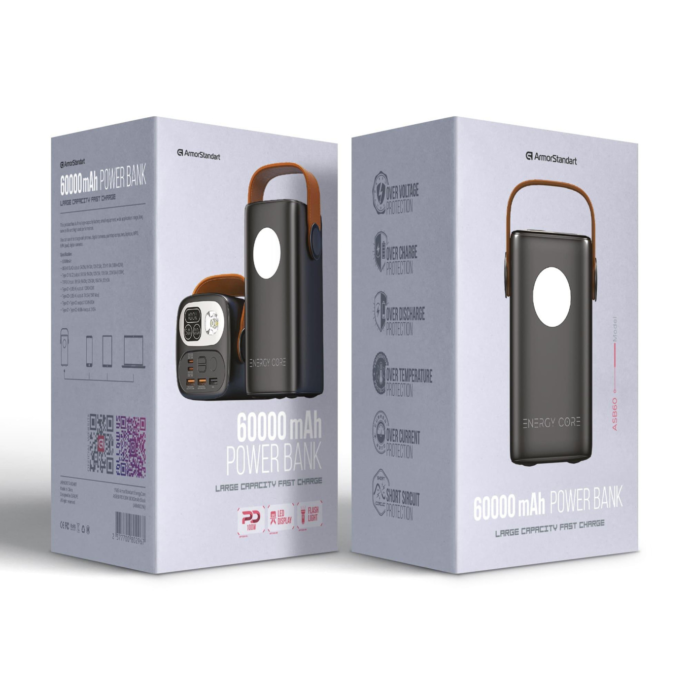 Павербанк Armorstandart Black 60 000 mAh / 100 Вт (ARM80296)