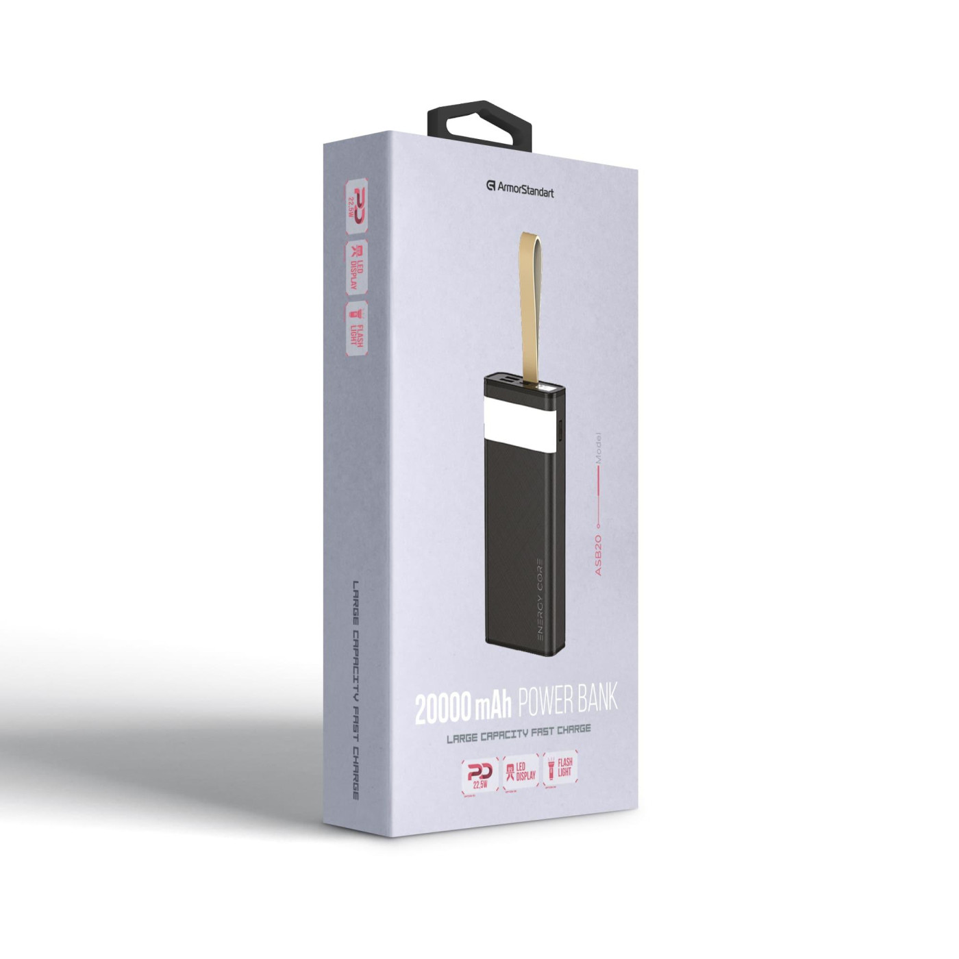 Павербанк Armorstandart Black 20 000 mAh / 22.5 Вт (ARM80294)