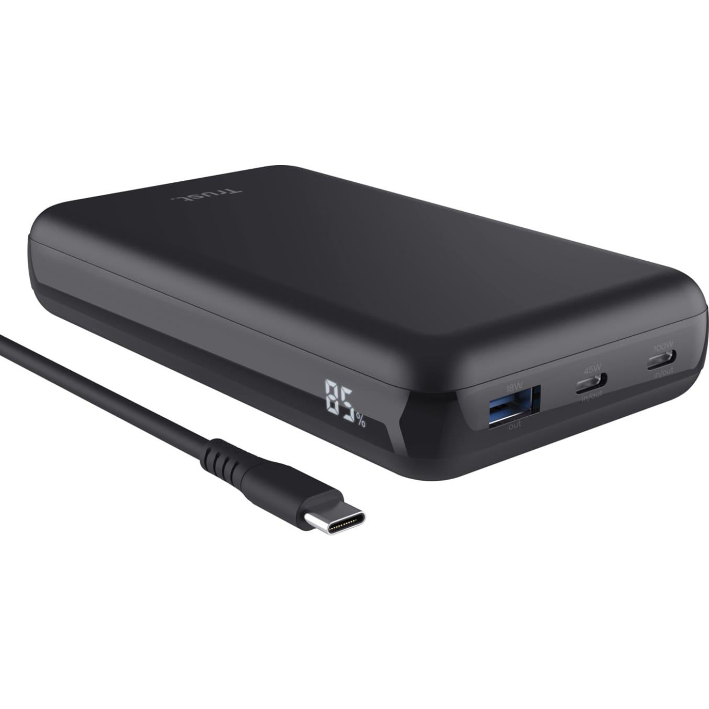 Павербанк Trust Black 20 000 mAh / 100 Вт (25240_TRUST)