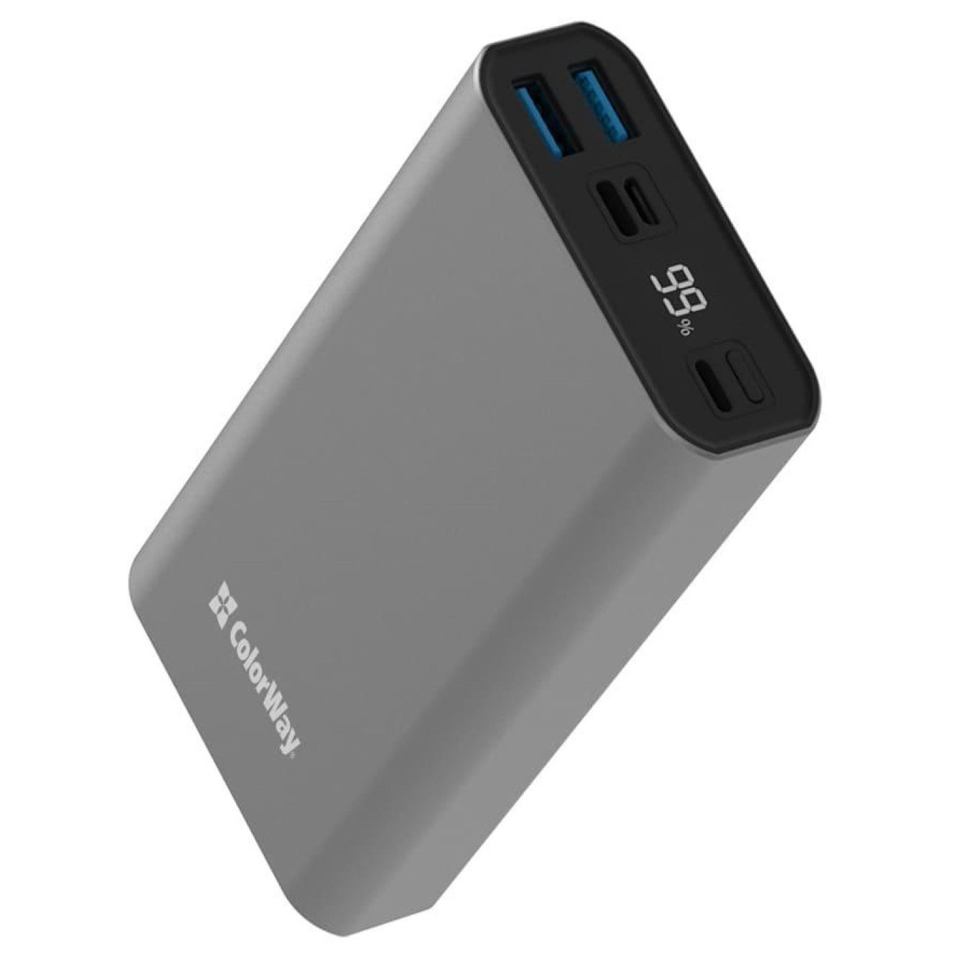 Павербанк ColorWay Gray 20 000 mAh / 22.5 Вт (CW-PB200LPH3GR-PDD)