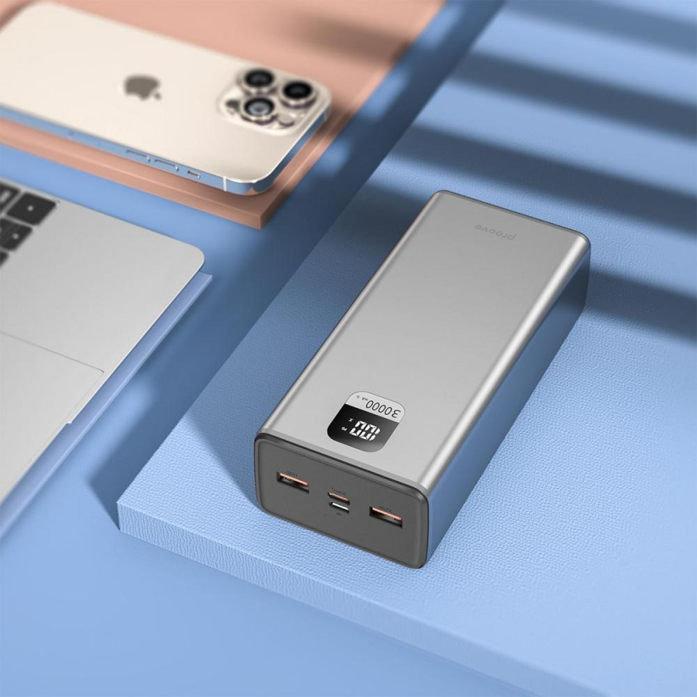 Павербанк Proove Guardian Gray 30 000 mAh / 22.5 Вт (PBG322210004)