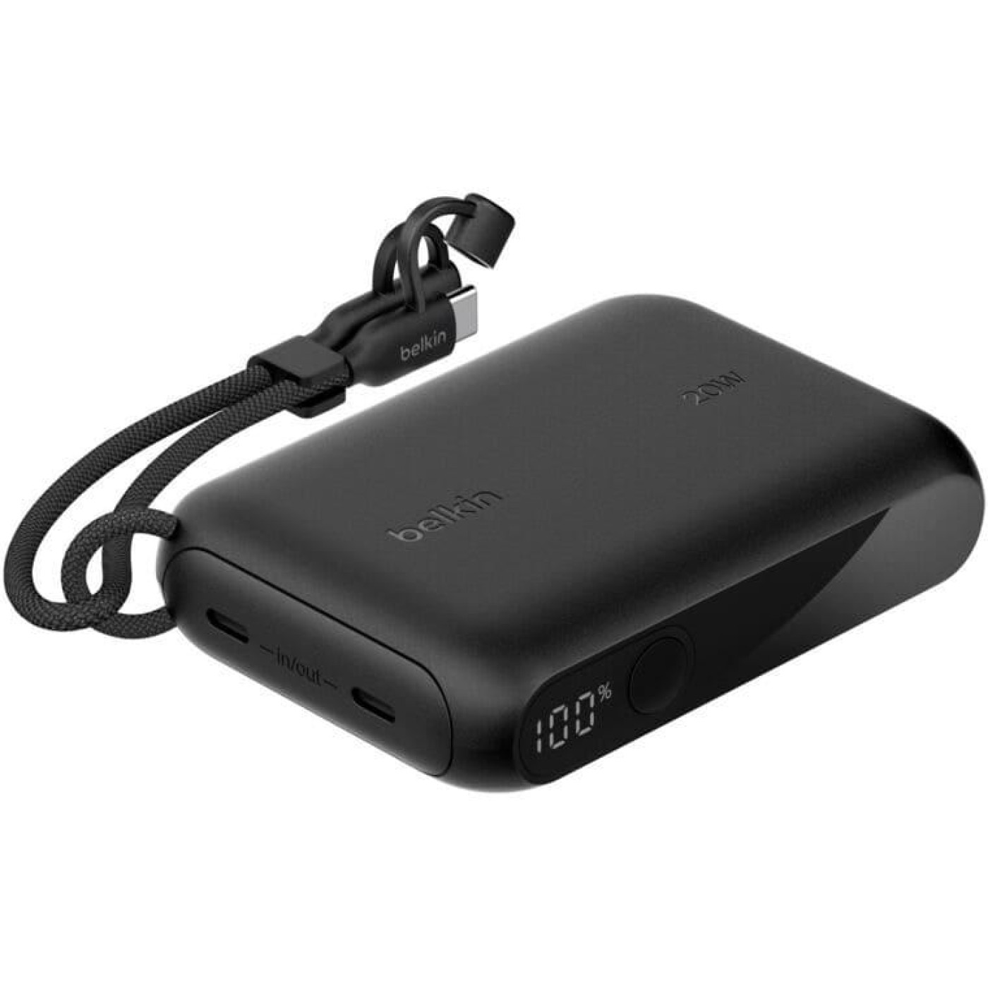 Павербанк Belkin Black 10 000 mAh / 20 Вт (BPB027HQBK)