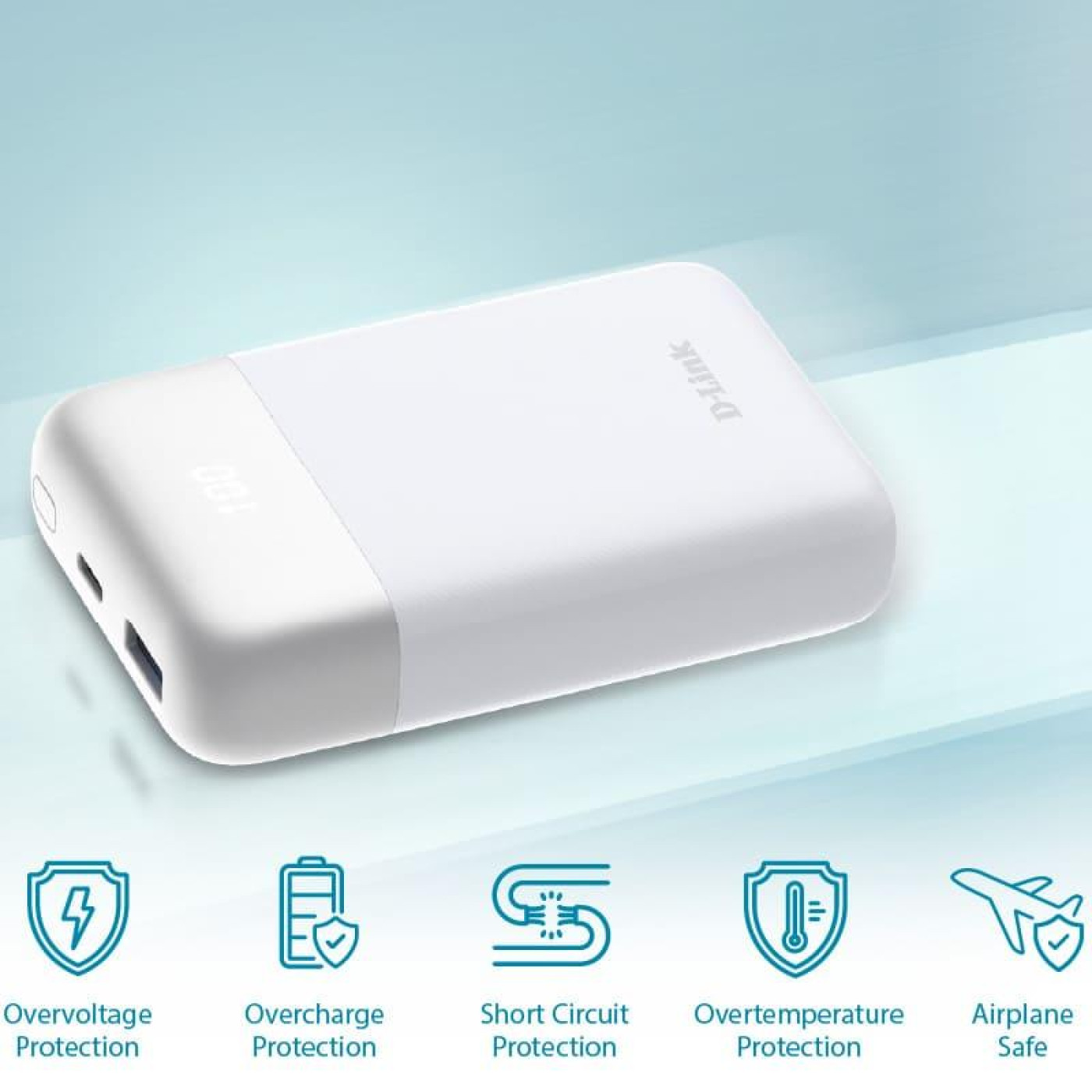 Павербанк D-Link White 10 000 mAh / 18 Вт (DPP-101)