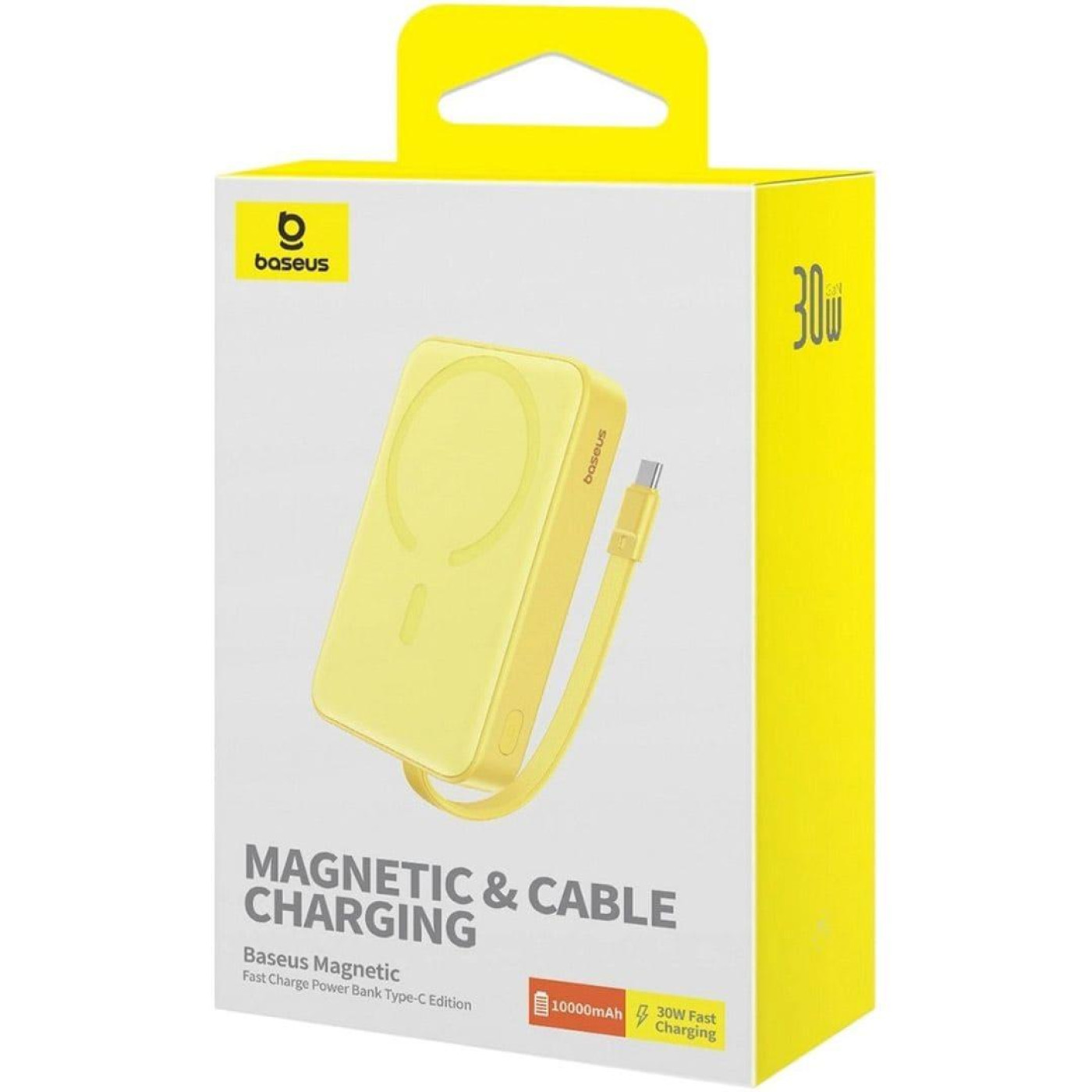 Павербанк Baseus Magnetic Mini Yellow 10 000 mAh / 30 Вт (P1002210BY23-00)