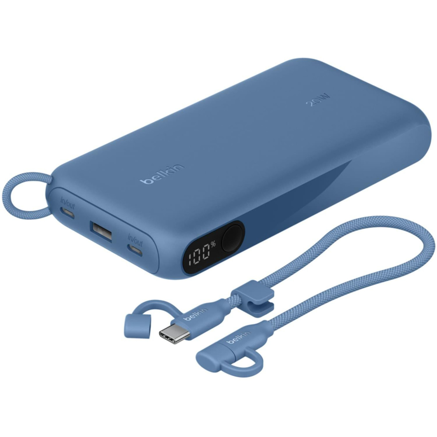 Павербанк Belkin Blue 10 000 mAh / 20 Вт (BPB028HQBL)