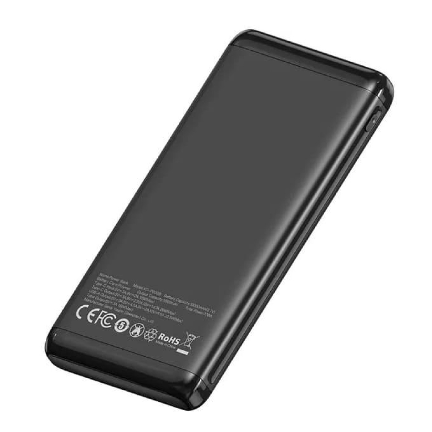 Павербанк XO Black 10 000 mAh / 22.5 Вт (PB308.black)