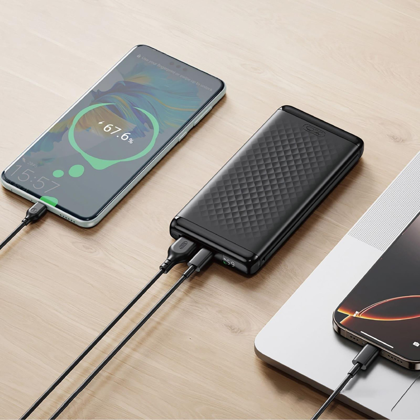 Павербанк XO Black 10 000 mAh / 22.5 Вт (PB308.black)