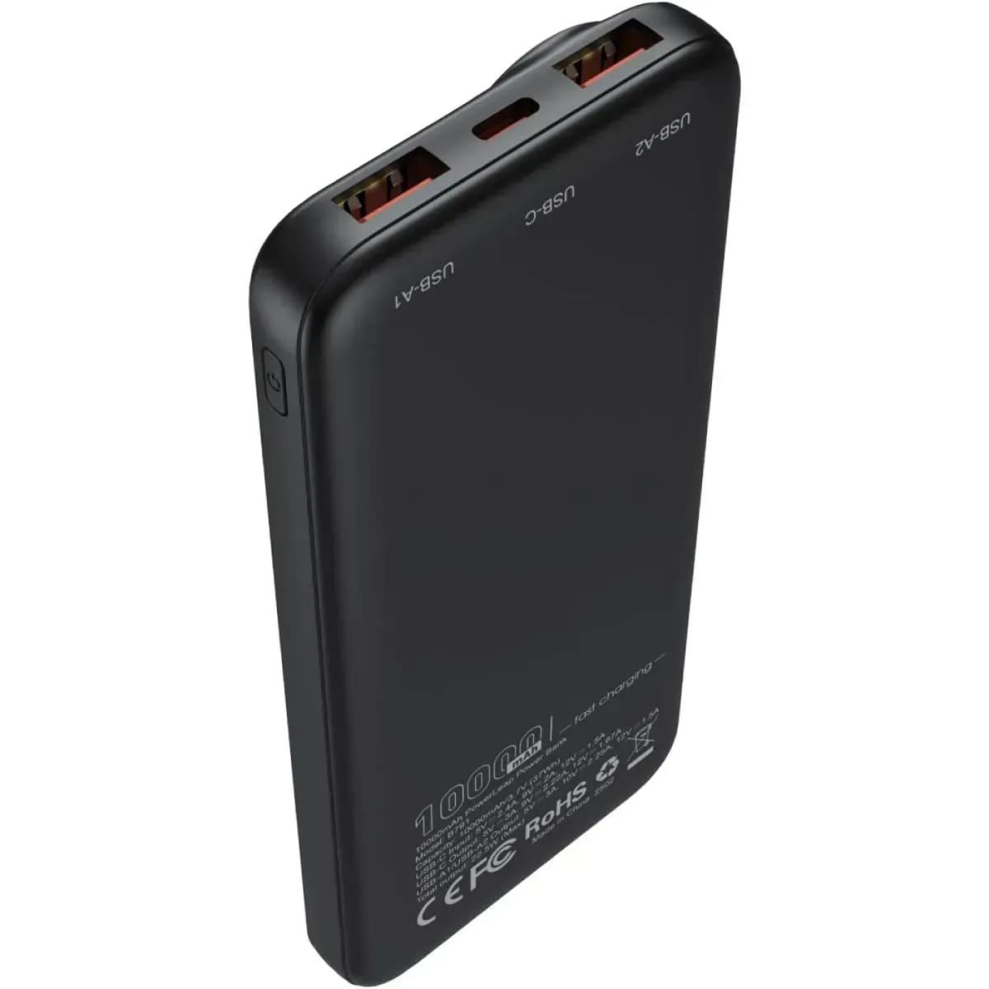 Павербанк Choetech Black 10 000 mAh / 22.5 Вт (M15-B791-ACBK-NG)