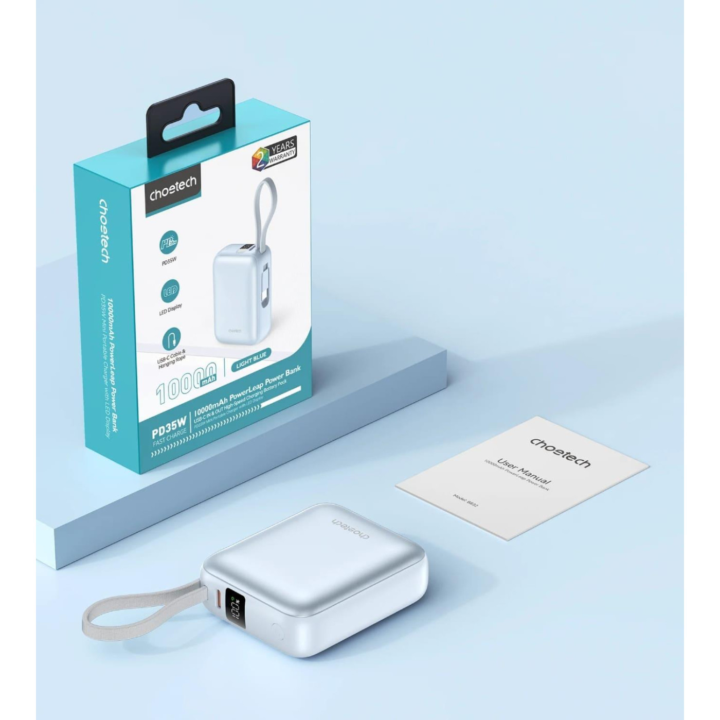 Павербанк Choetech Blue 10 000 mAh / 35 Вт (B832-LBE)