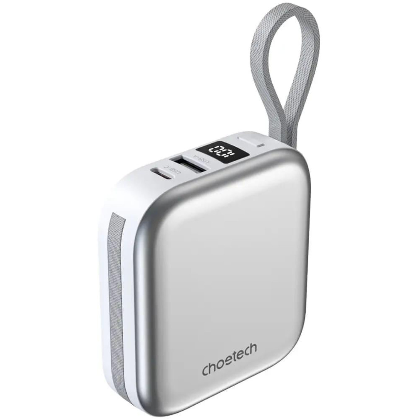 Павербанк Choetech Magnetic Wireless Gray 10 000 mAh / 22.5 Вт (B697C-WHSL)