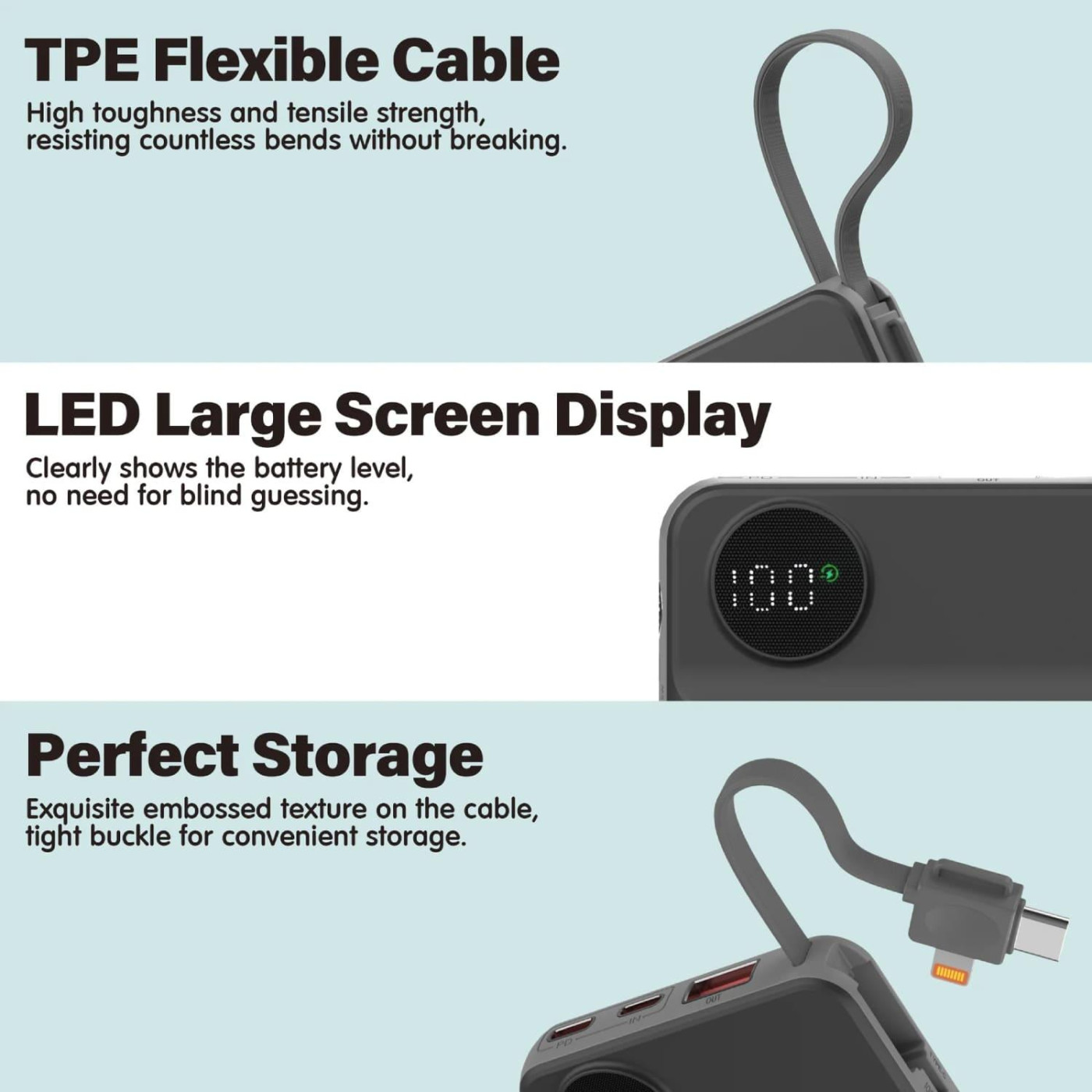 Павербанк Choetech Magnetic Wireless Black 10 000 mAh / 22.5 Вт (B695-BK)