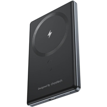 Павербанк Choetech Magnetic Wireless Black 5 000 mAh / 20 Вт (B738-CCBK)