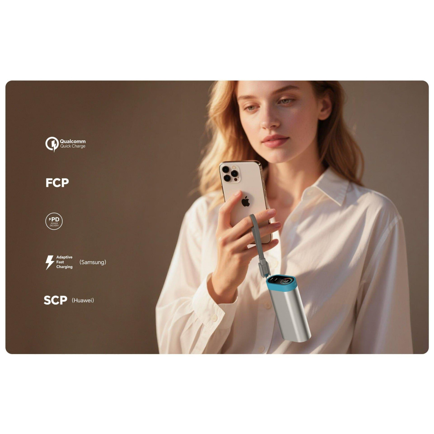 Павербанк Marstek Gray 20 000 mAh / 65 Вт (P327D)