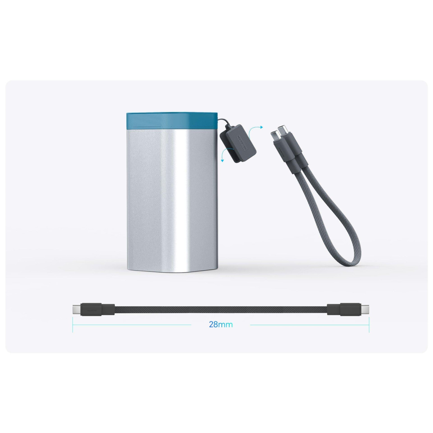 Павербанк Marstek Gray 20 000 mAh / 65 Вт (P327D)