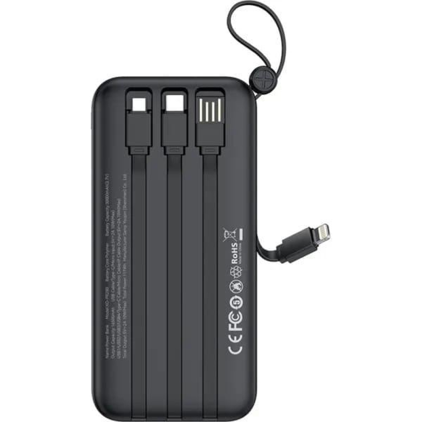Павербанк XO Black 30 000 mAh / 10 Вт (PR280.black)