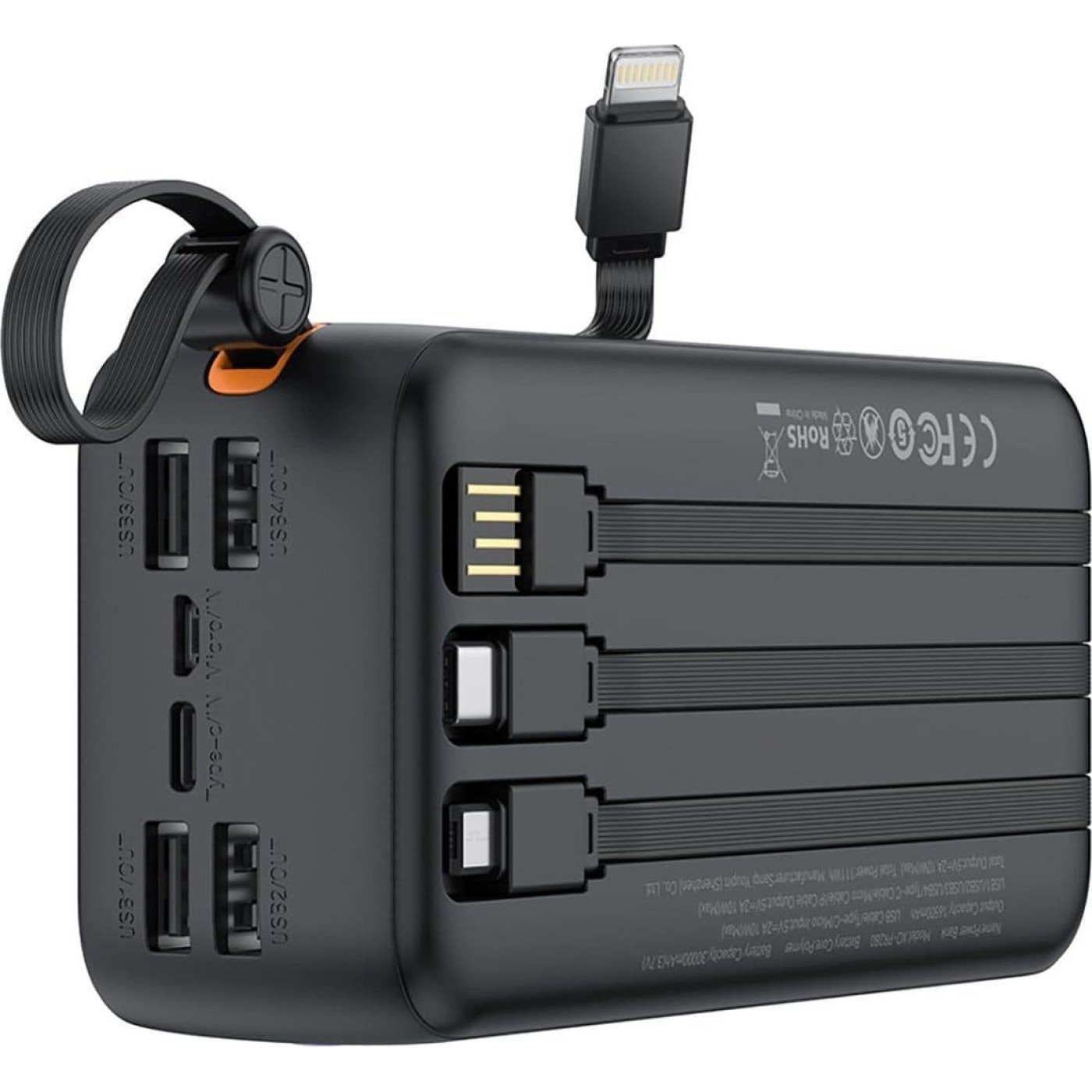 Павербанк XO Black 30 000 mAh / 10 Вт (PR280.black)