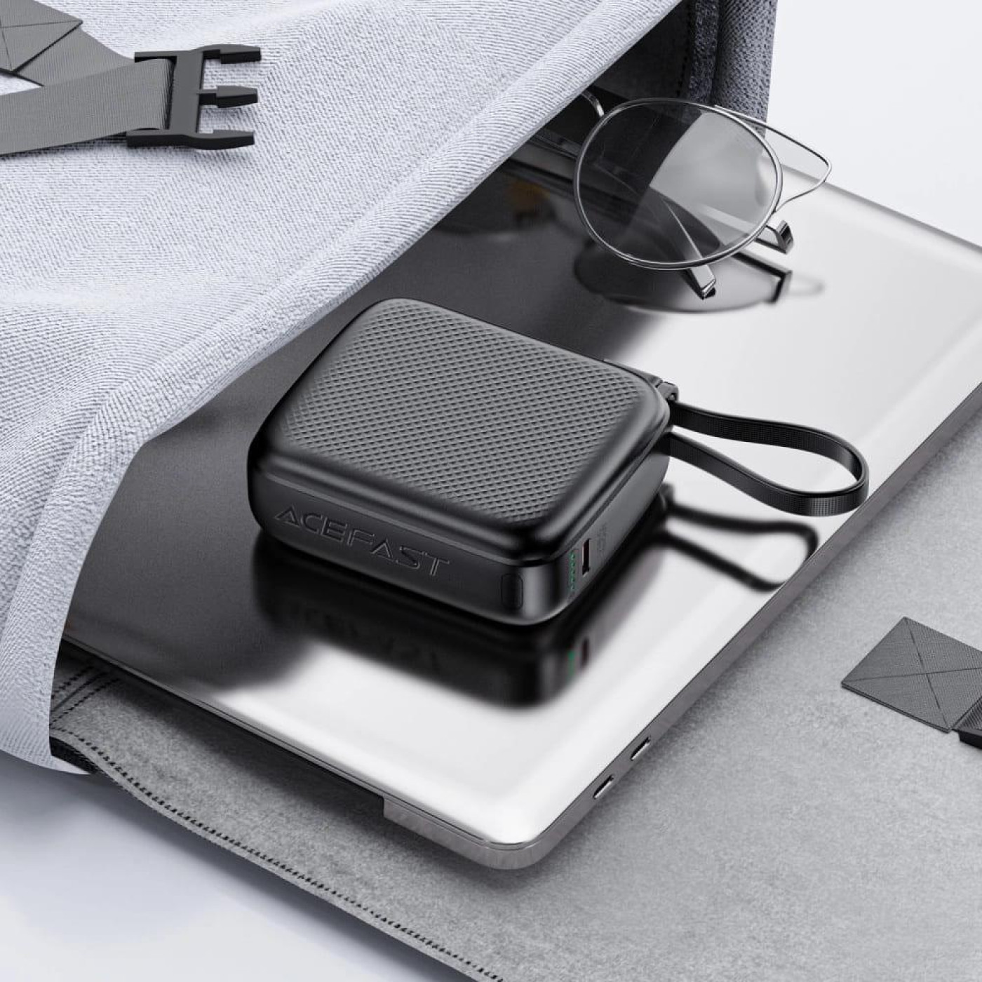 Павербанк Acefast Black 10 000 mAh / 20 Вт (6974316283973)