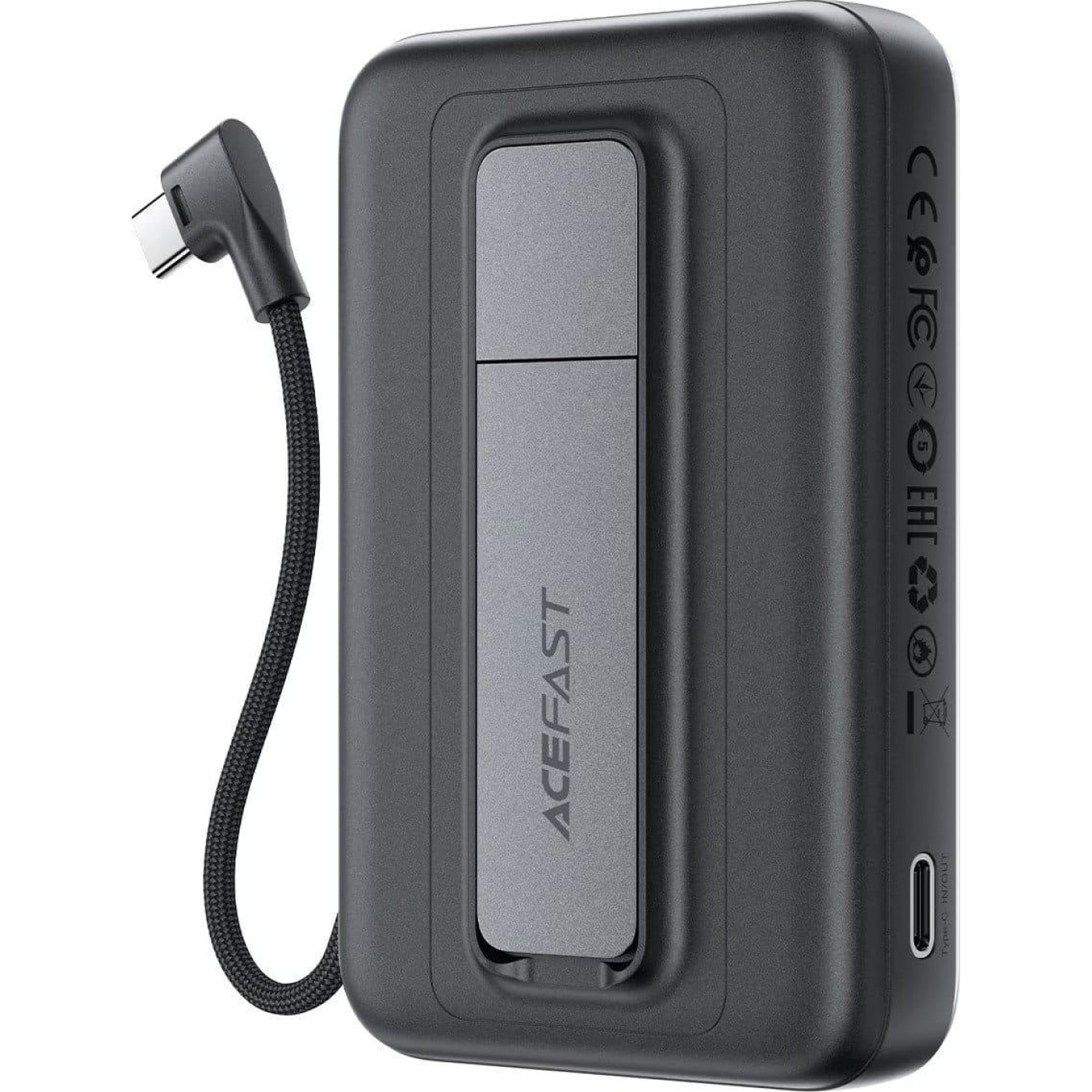 Павербанк Acefast Magnetic Wireless Gray 10 000 mAh / 22.5 Вт (6974316284871)